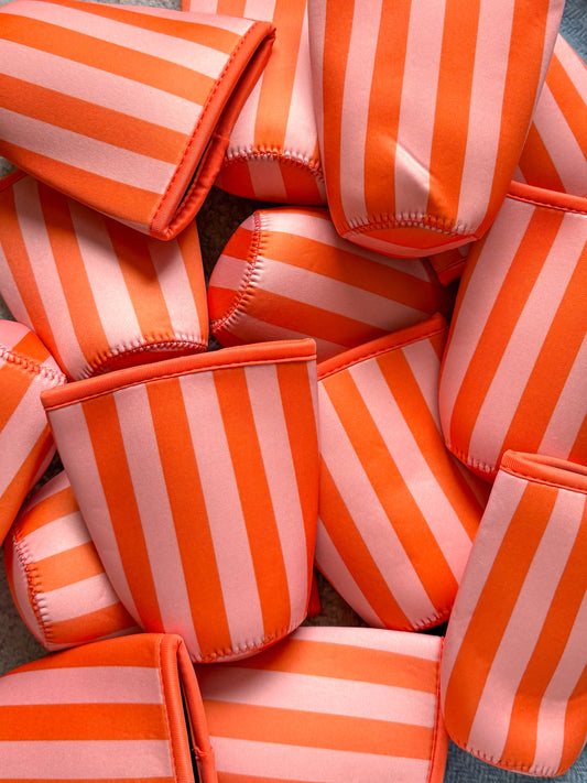 orange stripes cup cover