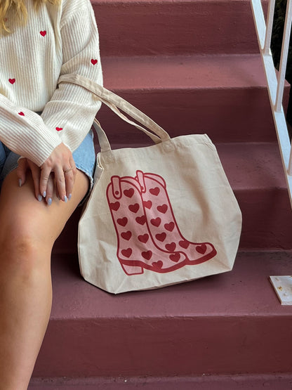 lover boots tote