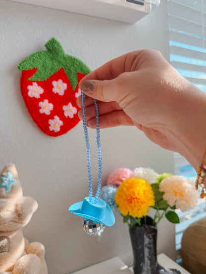 disco cowboy car hanging