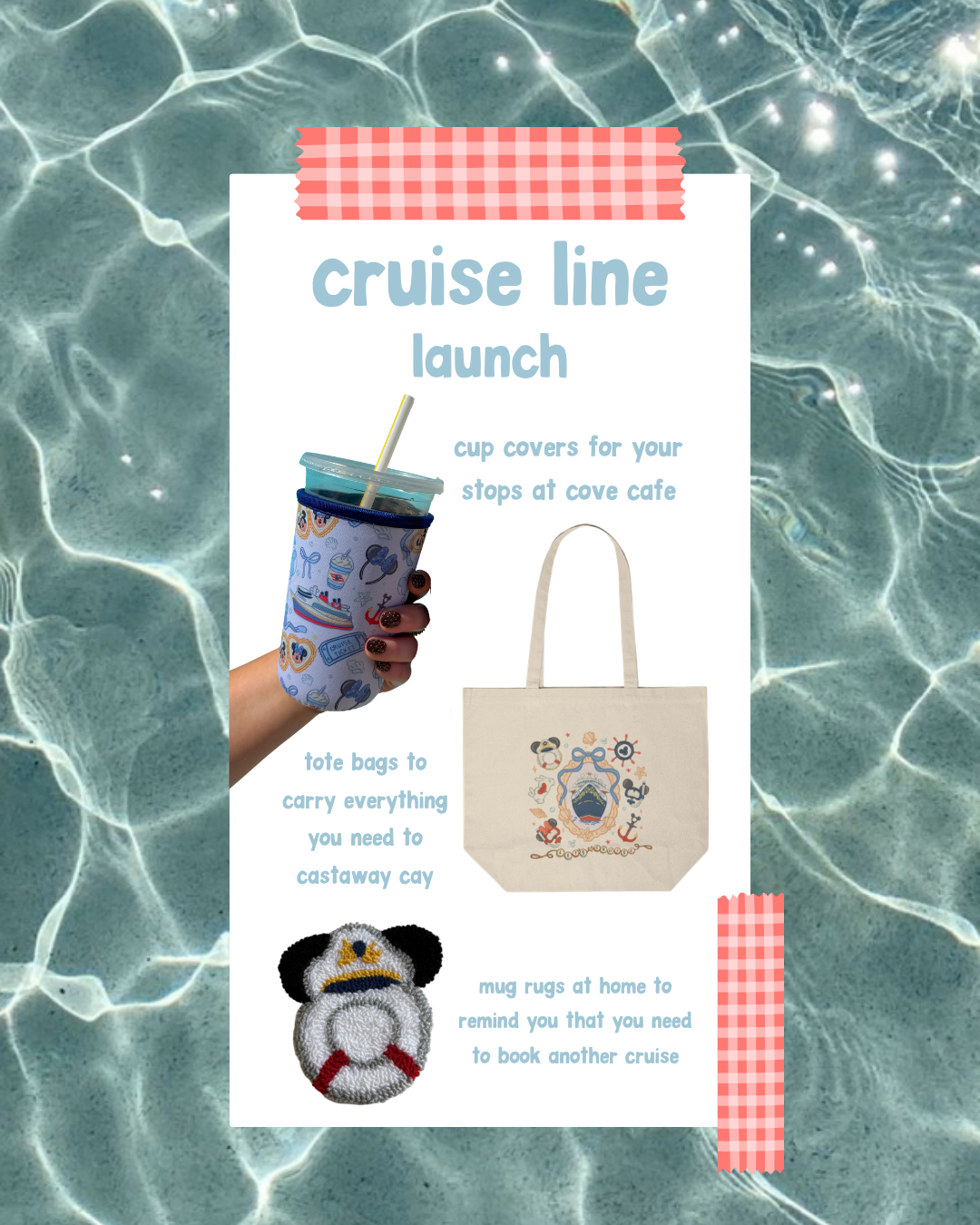 cruising mug rugs