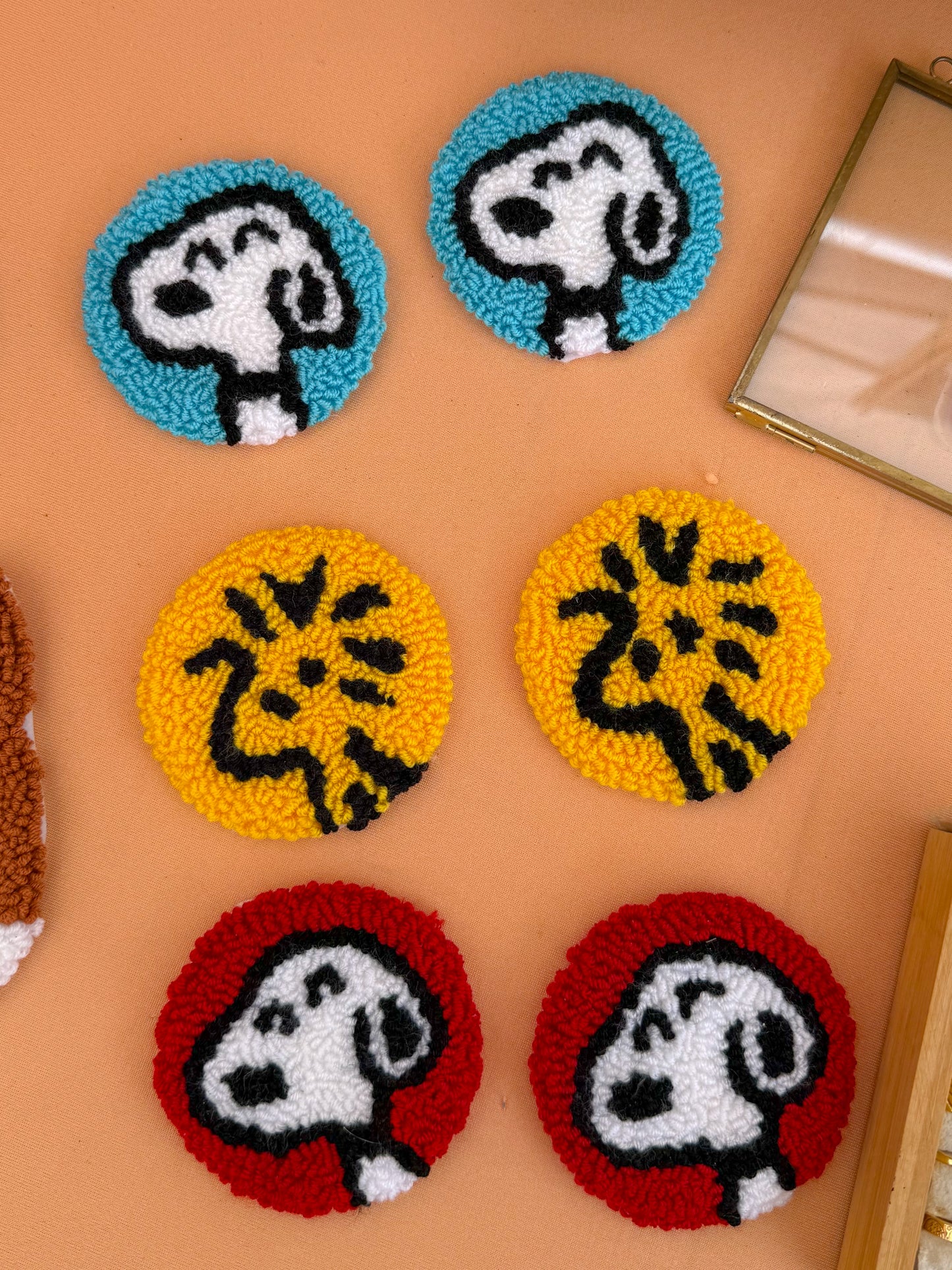 snoopy mug rugs