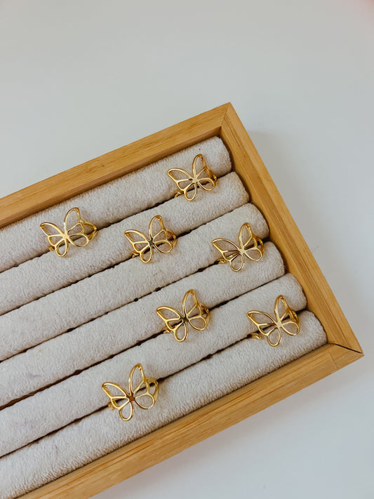 large butterfly ring