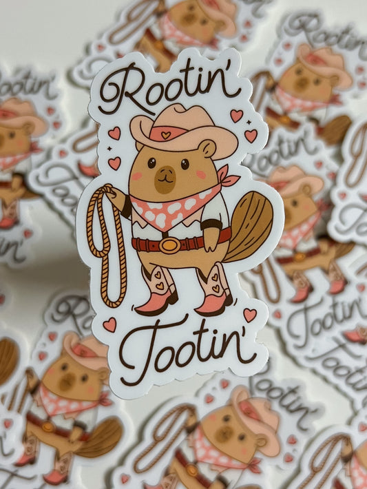 rootin tootin sticker