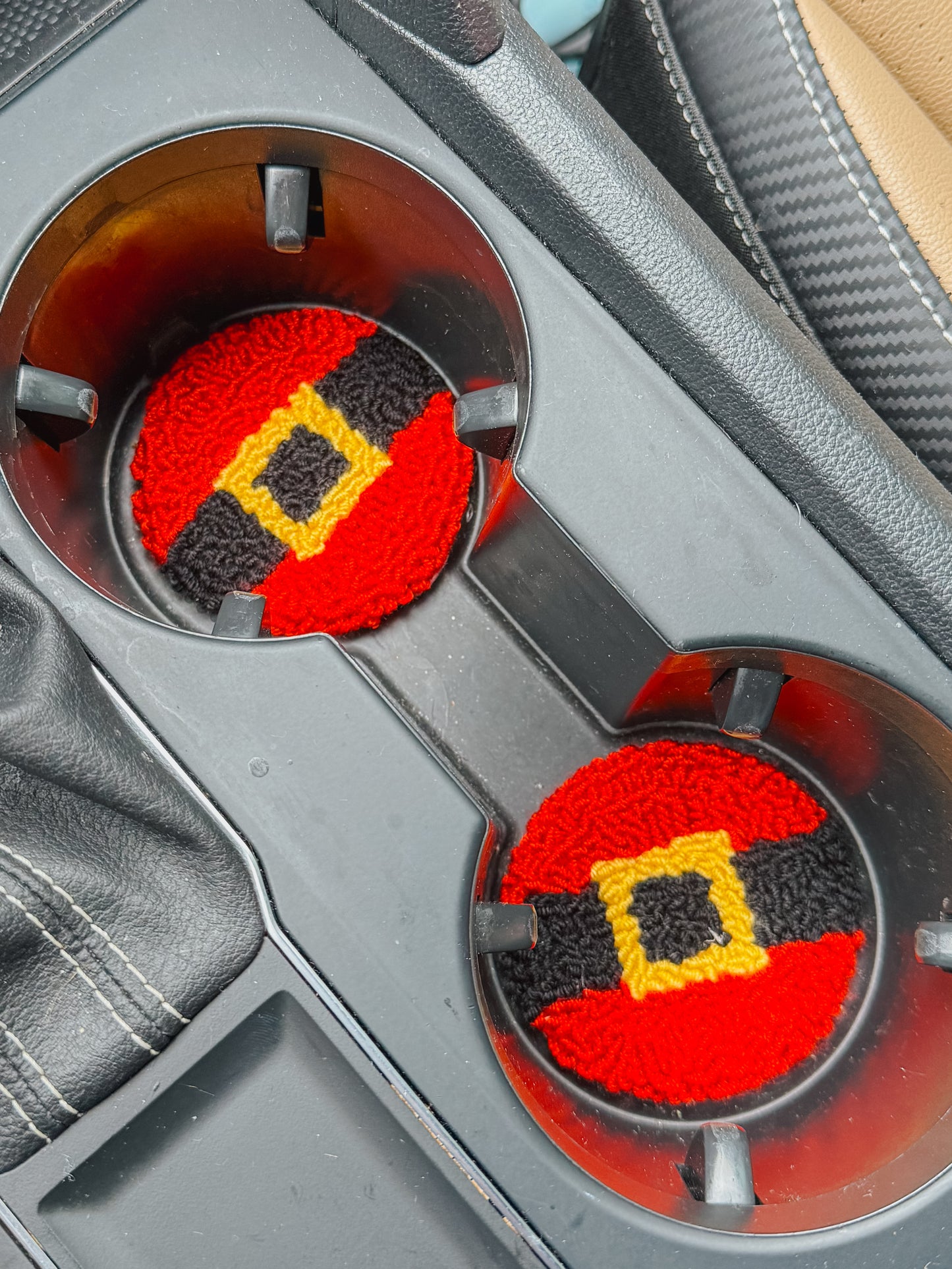 christmas car coasters