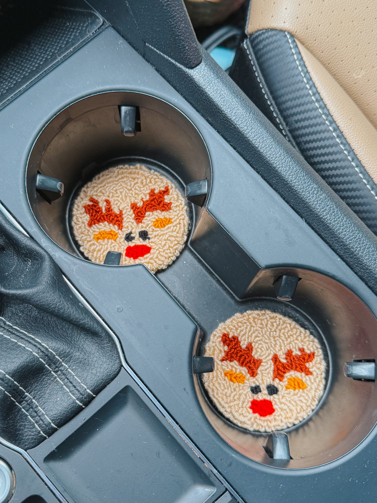 christmas car coasters