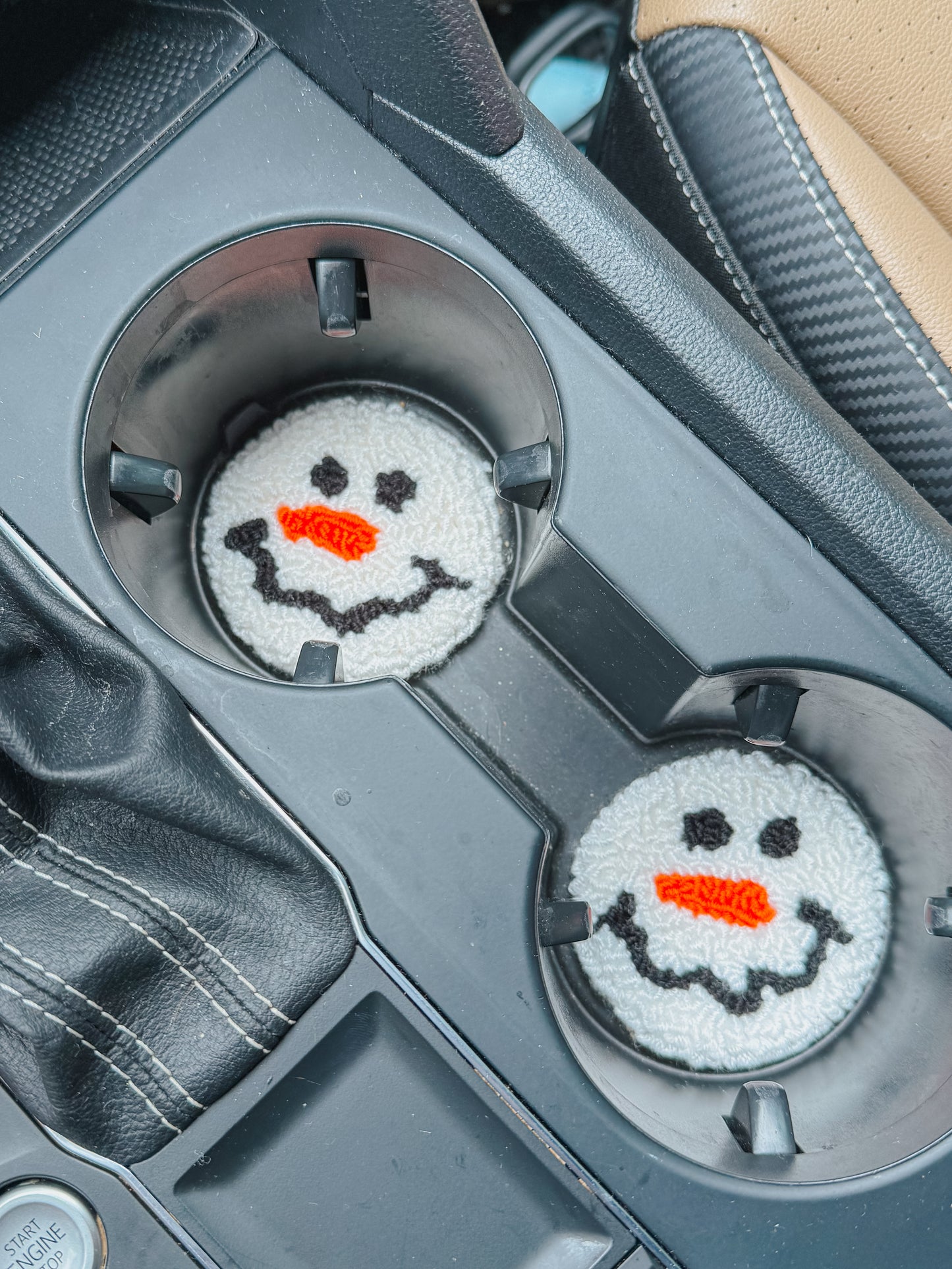 christmas car coasters