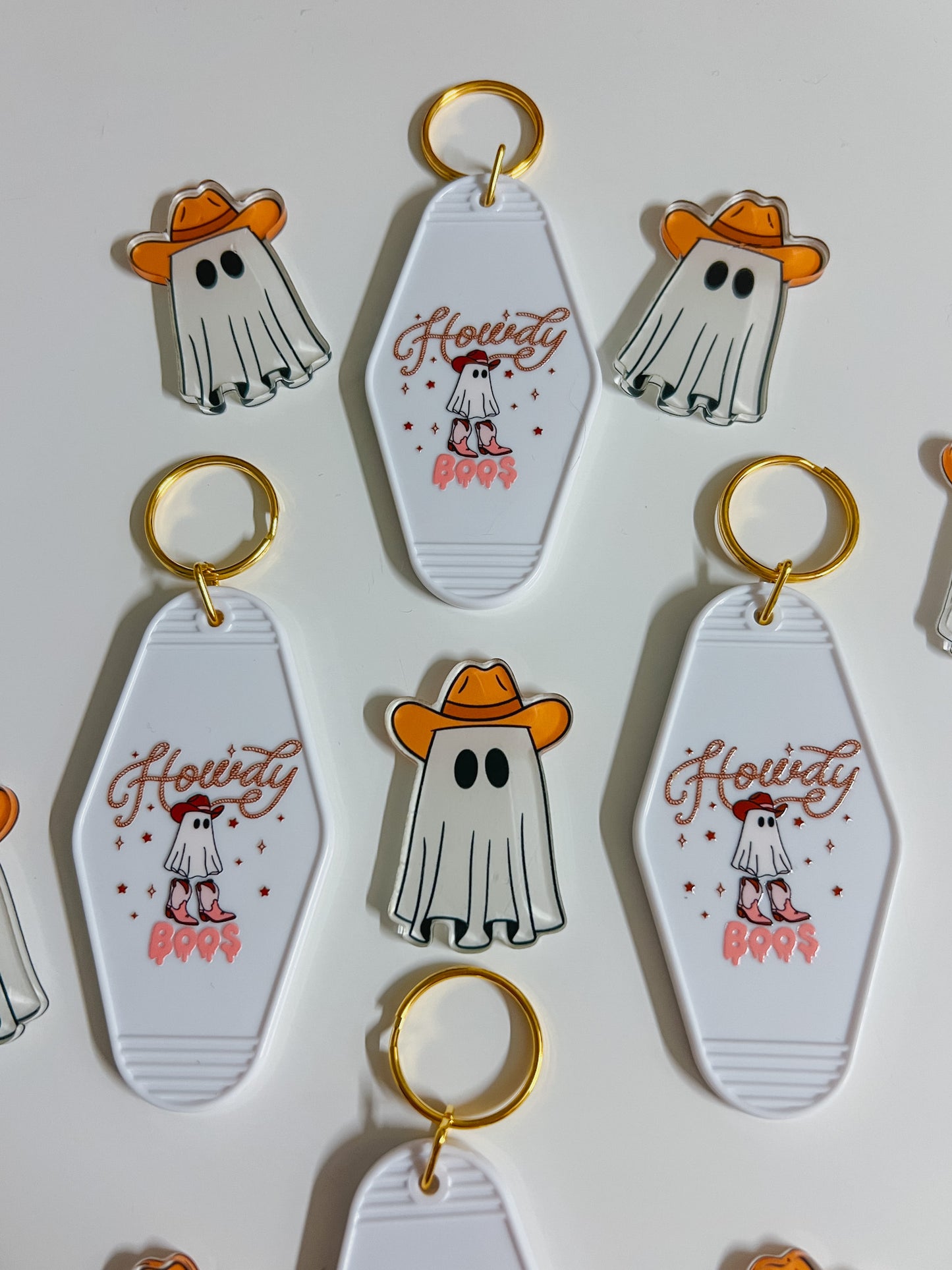 howdy boos keychain