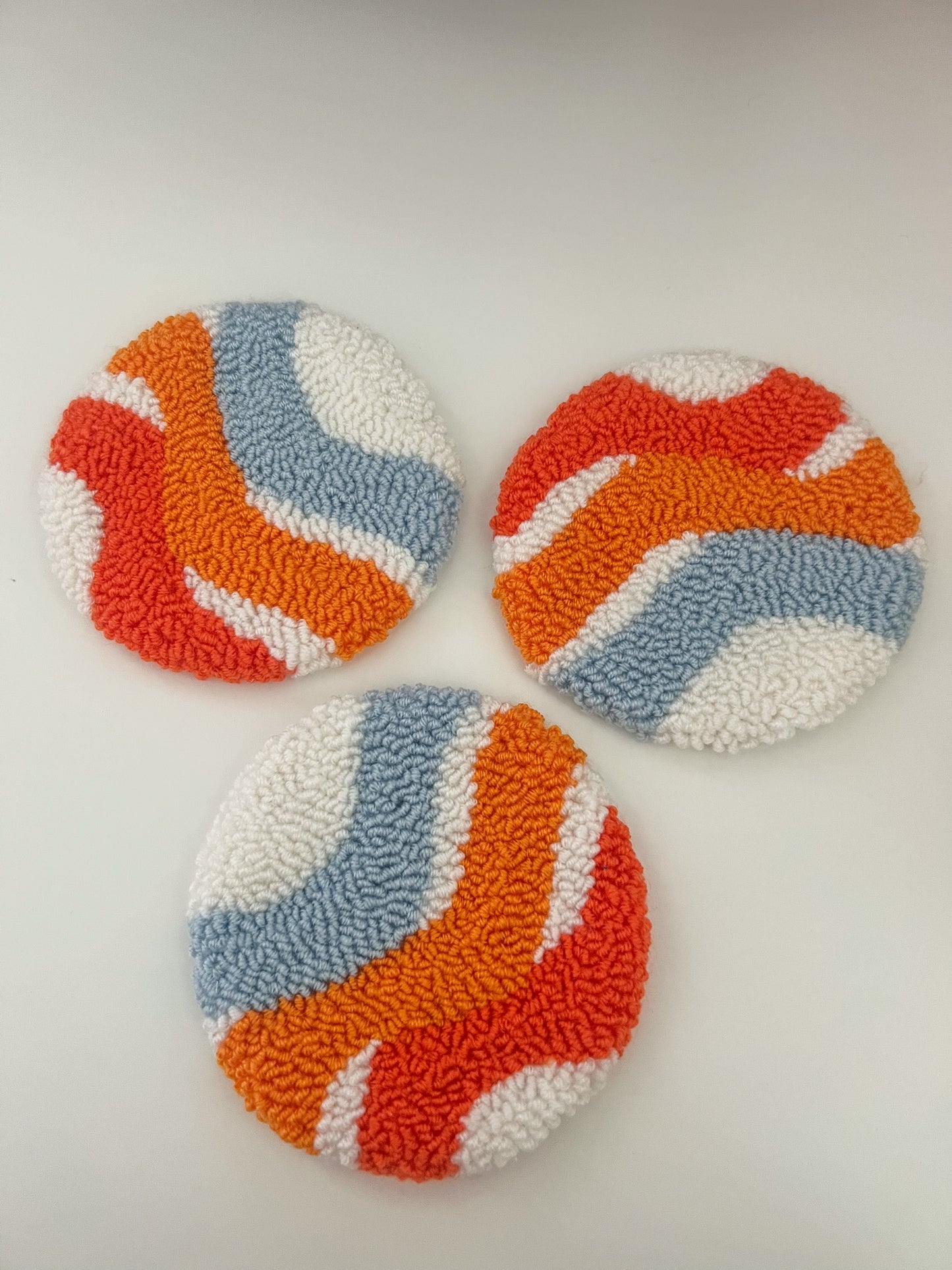 sunset waves mug rug